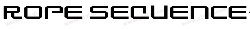 Rope Sequence字体转换